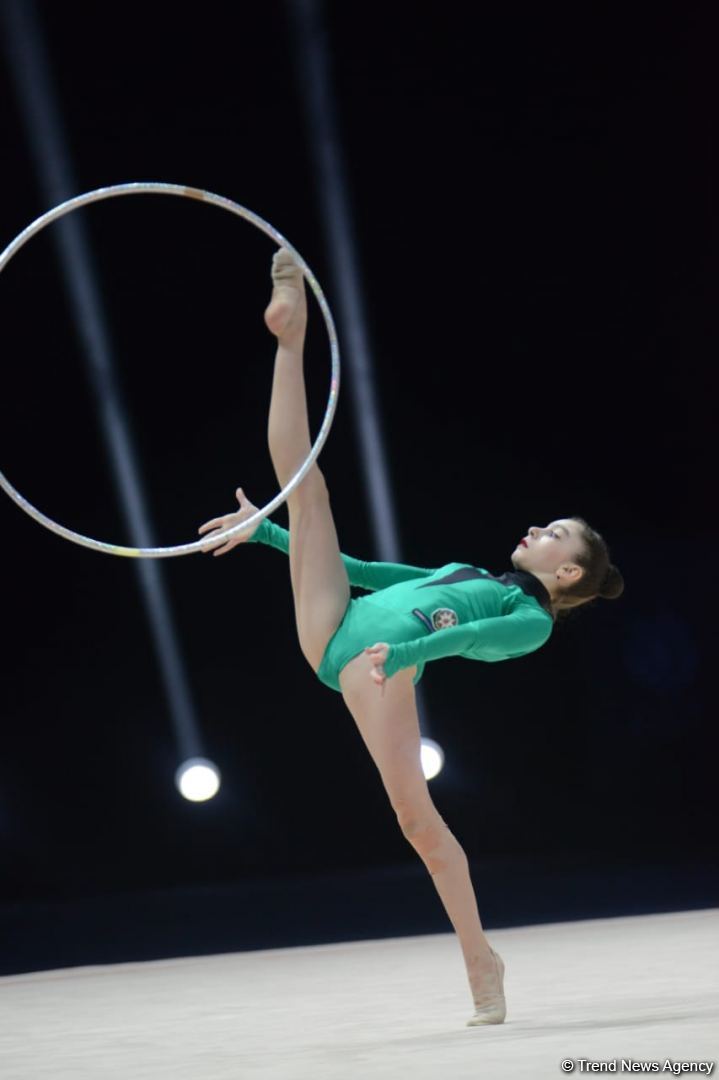 Milli Gimnastika Arenasında bədii gimnastika üzrə Azərbaycan çempionatı davam edir (FOTO)