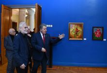 Gənc rəssamların “Rənglərin nəfəsi” sərgisinin açılışı olub (FOTO)