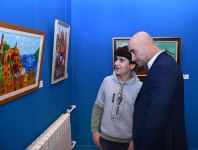 Gənc rəssamların “Rənglərin nəfəsi” sərgisinin açılışı olub (FOTO)