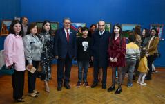 Gənc rəssamların “Rənglərin nəfəsi” sərgisinin açılışı olub (FOTO)
