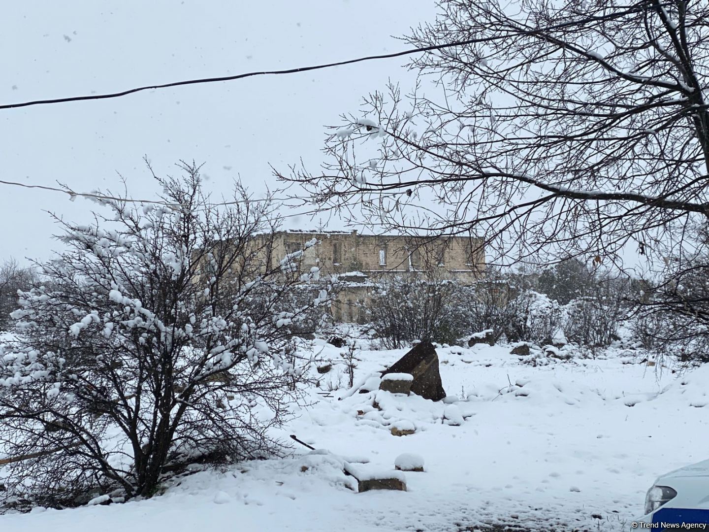 Ağdama güclü qar yağıb (FOTO/VİDEO)