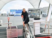 Prezident İlham Əliyev Suqovuşanda turizm kompleksinin təməlini qoyub (FOTO/VİDEO)