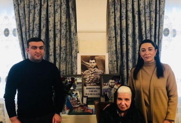 Ombudsman şəhid ailəsini ziyarət edib (FOTO)