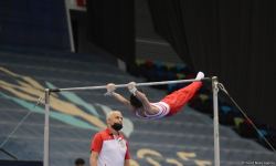 İdman gimnastikası üzrə Azərbaycan Birinciliyi və Bakı Çempionatında final gününə start verilib (FOTO)