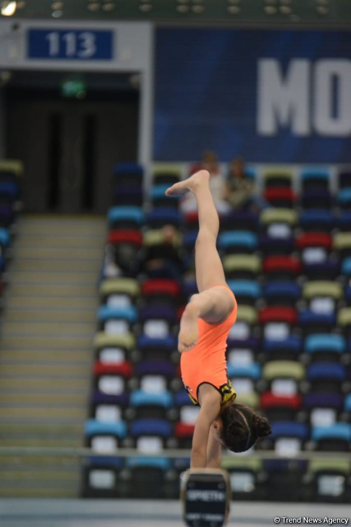 İdman gimnastikası üzrə Azərbaycan Birinciliyi və Bakı Çempionatında final gününə start verilib (FOTO)