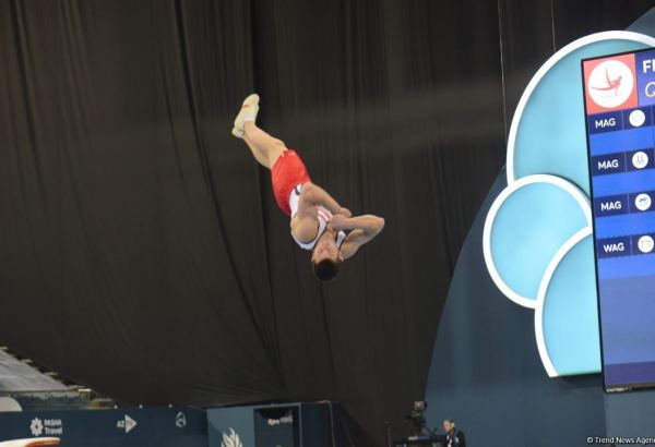 Bakıda İdman Gimnastikası üzrə Dünya Kubokunda yarışlar davam edir (FOTO)