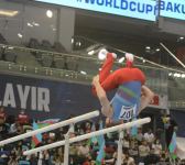 Bakıda İdman Gimnastikası üzrə Dünya Kubokunun birinci günü start götürüb (FOTO)