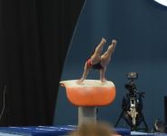 Bakıda İdman Gimnastikası üzrə Dünya Kubokunun birinci günü start götürüb (FOTO)
