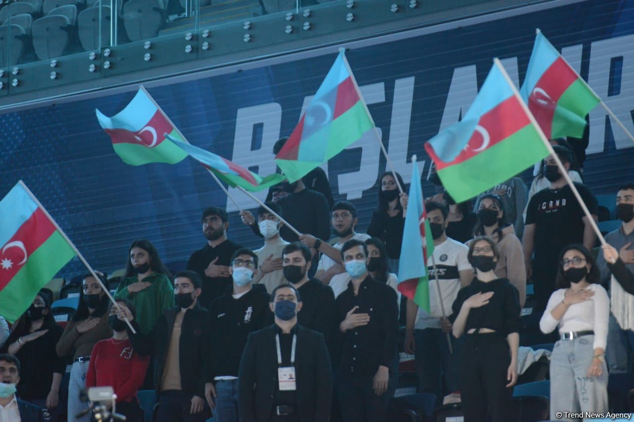 Bakıda İdman Gimnastikası üzrə Dünya Kubokunun açılış mərasimi keçirilib (FOTO)