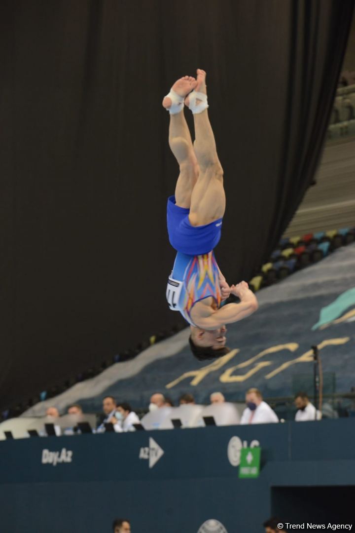 Bakıda İdman Gimnastikası üzrə Dünya Kubokunda yarışlar davam edir (FOTO)