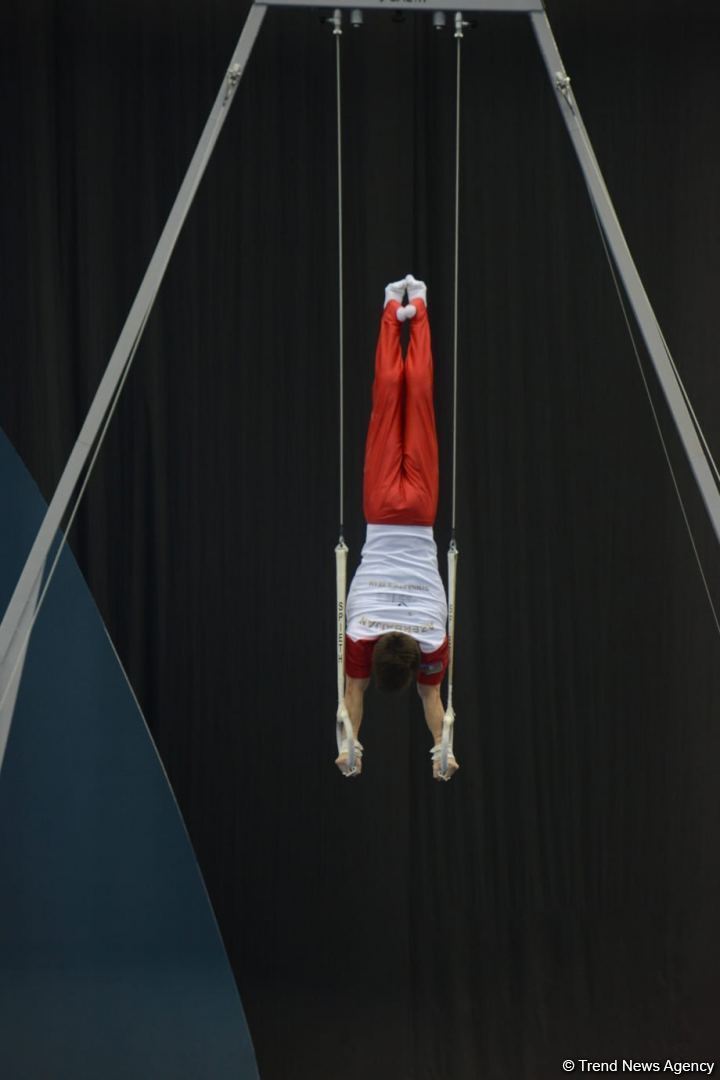 Bakıda İdman Gimnastikası üzrə Dünya Kubokunda yarışlar davam edir (FOTO)