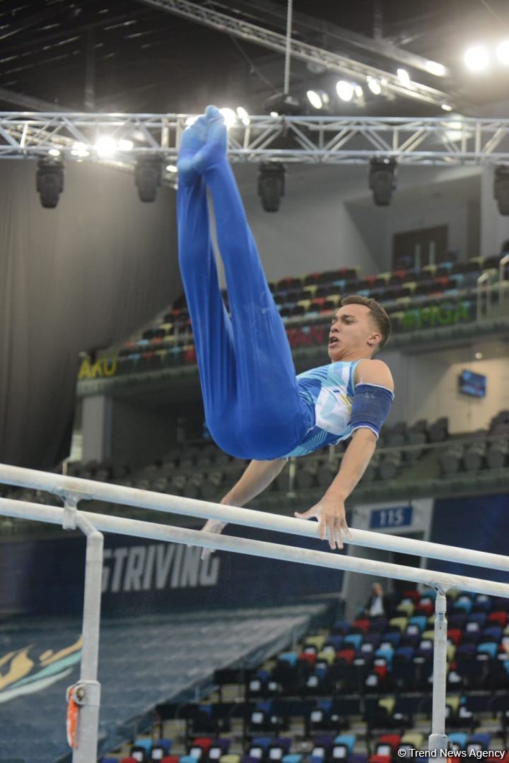 Bakıda İdman Gimnastikası üzrə Dünya Kubokunda yarışlar davam edir (FOTO)