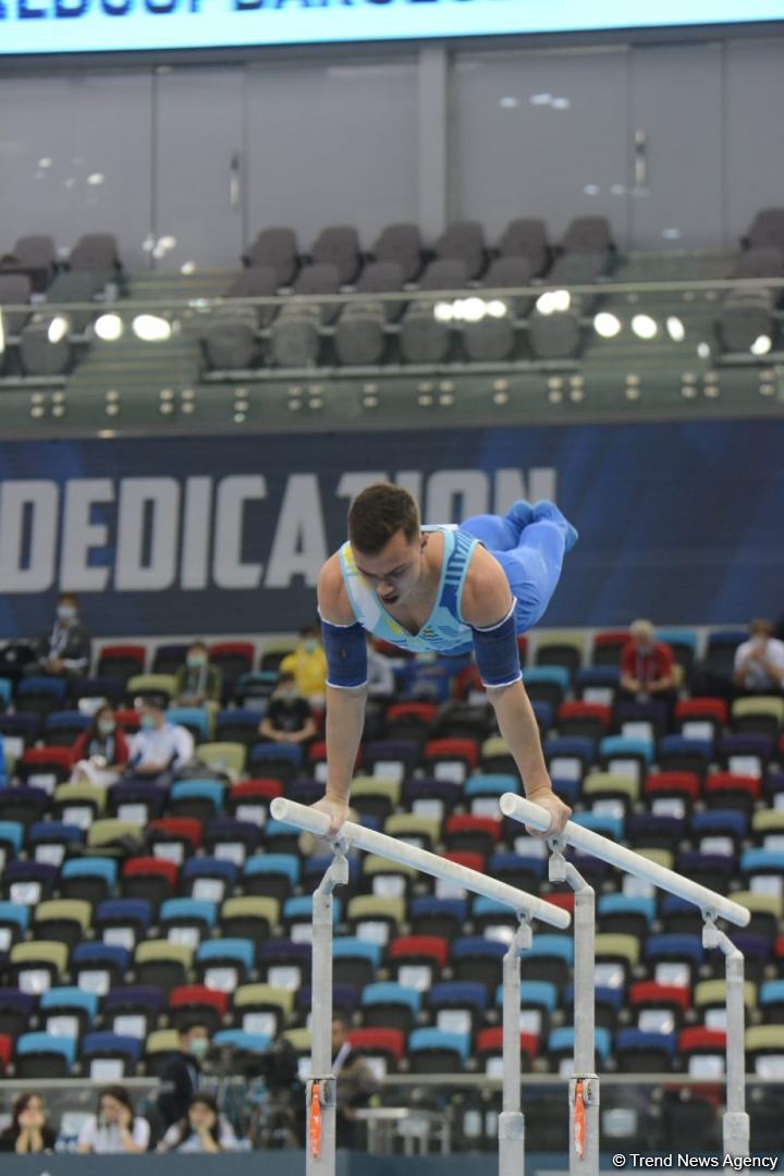 Bakıda İdman Gimnastikası üzrə Dünya Kubokunda yarışlar davam edir (FOTO)
