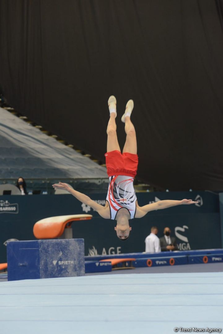 Bakıda İdman Gimnastikası üzrə Dünya Kubokunda yarışlar davam edir (FOTO)