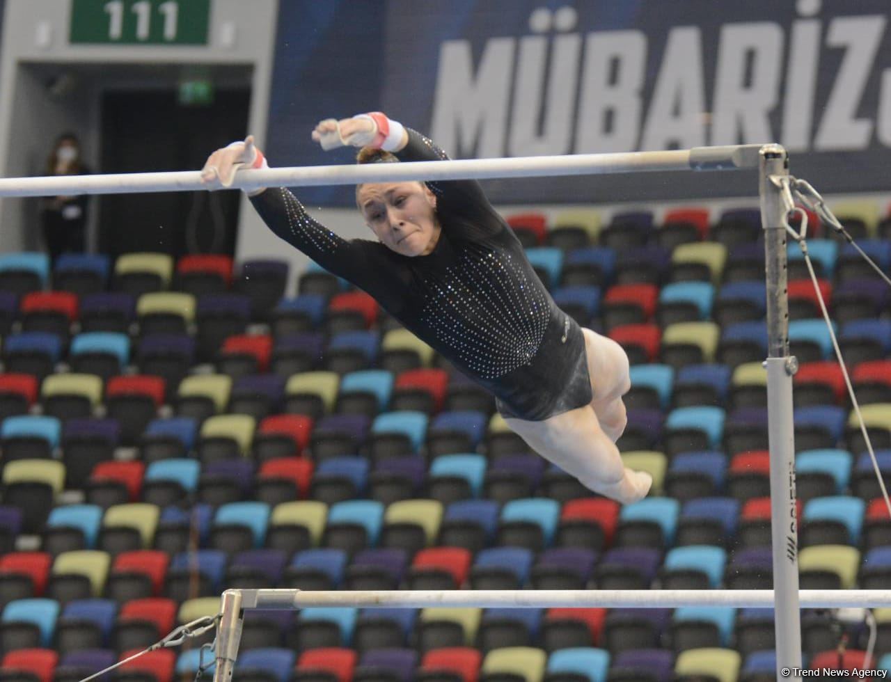 Bakıda İdman Gimnastikası üzrə Dünya Kubokunun birinci günü start götürüb (FOTO)