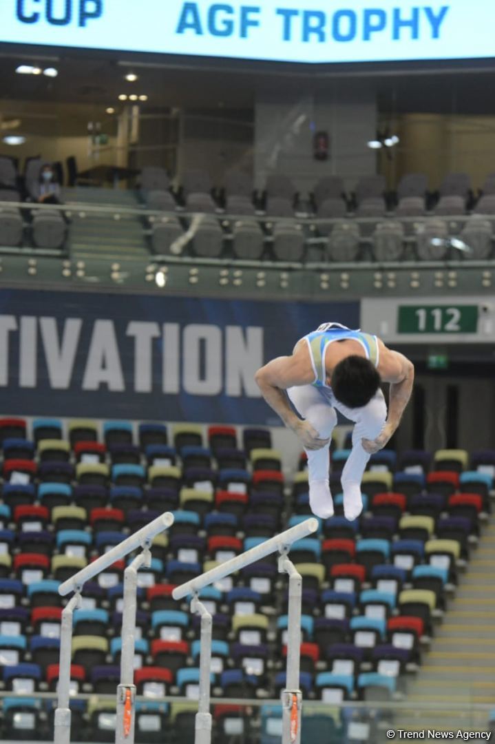 Bakıda İdman Gimnastikası üzrə Dünya Kubokunun birinci günü start götürüb (FOTO)