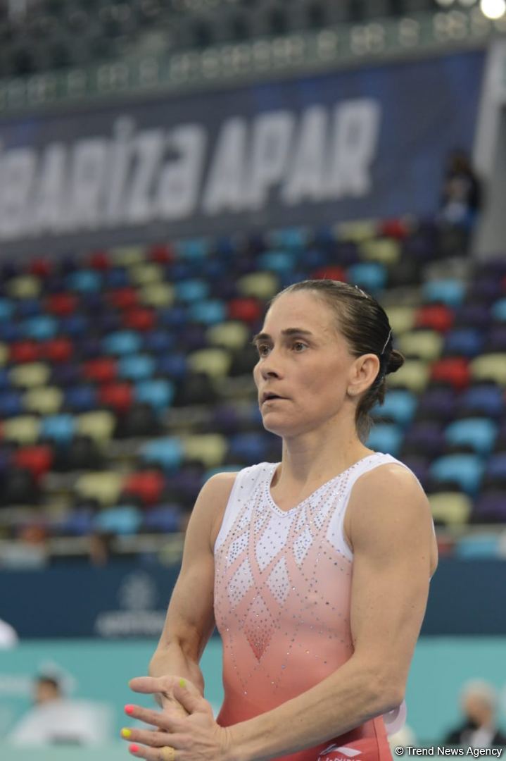 Bakıda İdman Gimnastikası üzrə Dünya Kubokunun birinci günü start götürüb (FOTO)