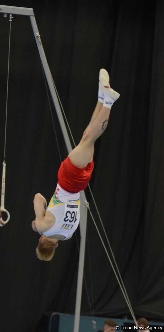 Bakıda İdman Gimnastikası üzrə Dünya Kubokunun birinci günü start götürüb (FOTO)