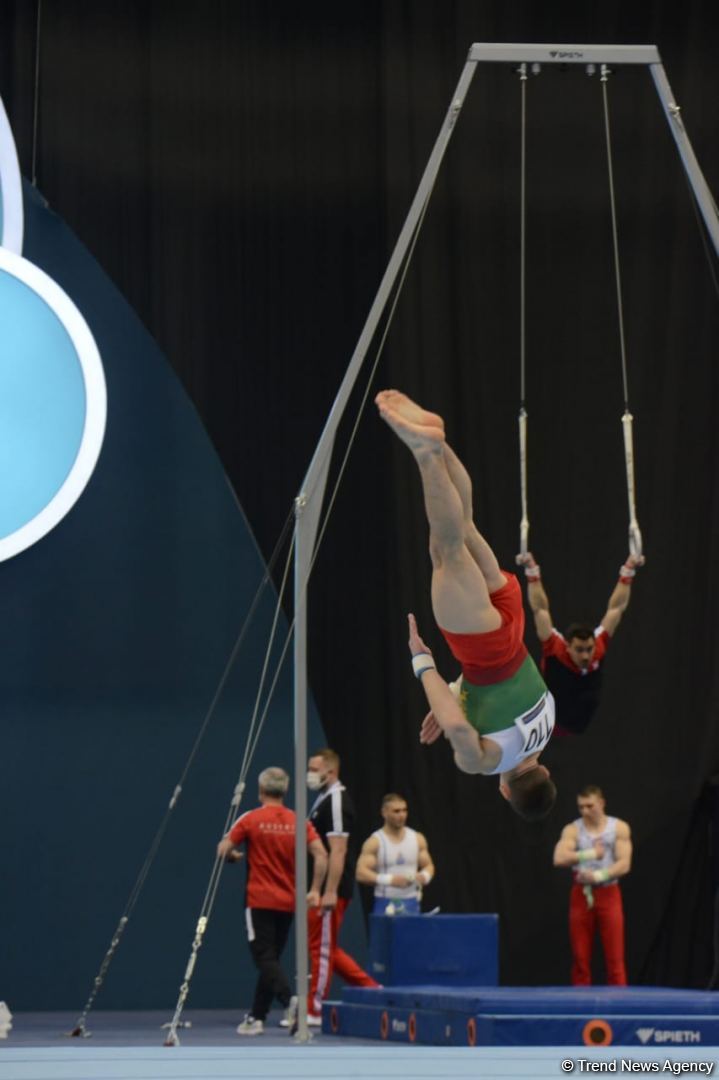 Bakıda İdman Gimnastikası üzrə Dünya Kubokunun birinci günü start götürüb (FOTO)