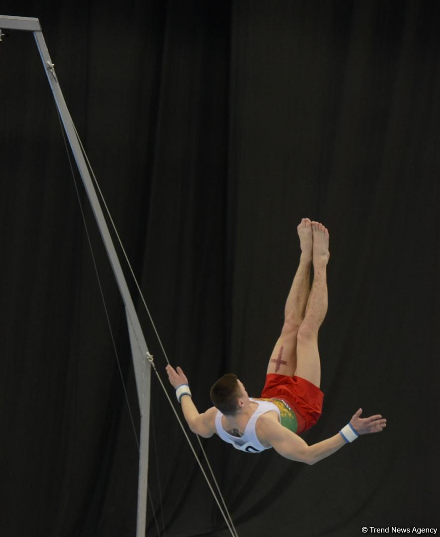 Bakıda İdman Gimnastikası üzrə Dünya Kubokunun birinci günü start götürüb (FOTO)