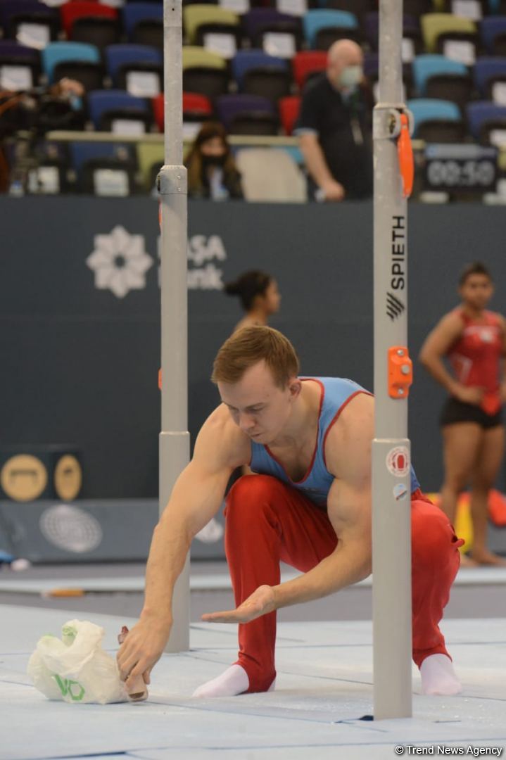 Bakıda keçirilən İdman Gimnastikası üzrə FIG Dünya Kubokunda Azərbaycan gimnastlarının nəticələri (FOTO)