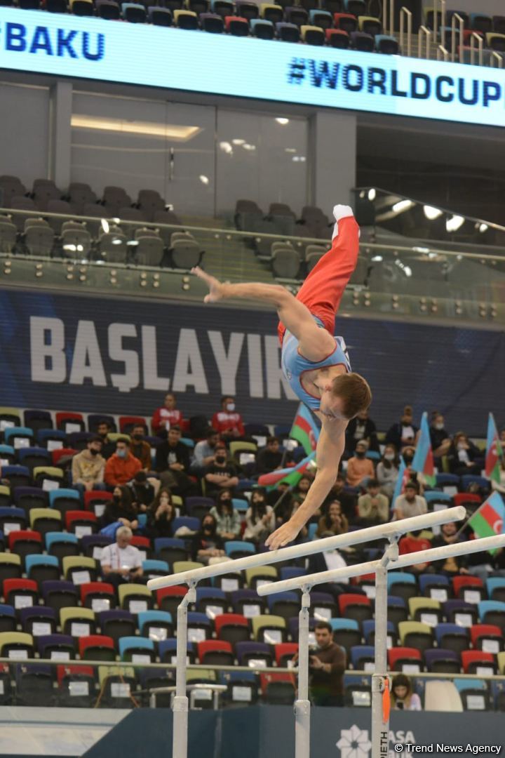 Bakıda keçirilən İdman Gimnastikası üzrə FIG Dünya Kubokunda Azərbaycan gimnastlarının nəticələri (FOTO)