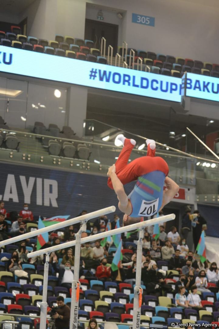 Bakıda keçirilən İdman Gimnastikası üzrə FIG Dünya Kubokunda Azərbaycan gimnastlarının nəticələri (FOTO)
