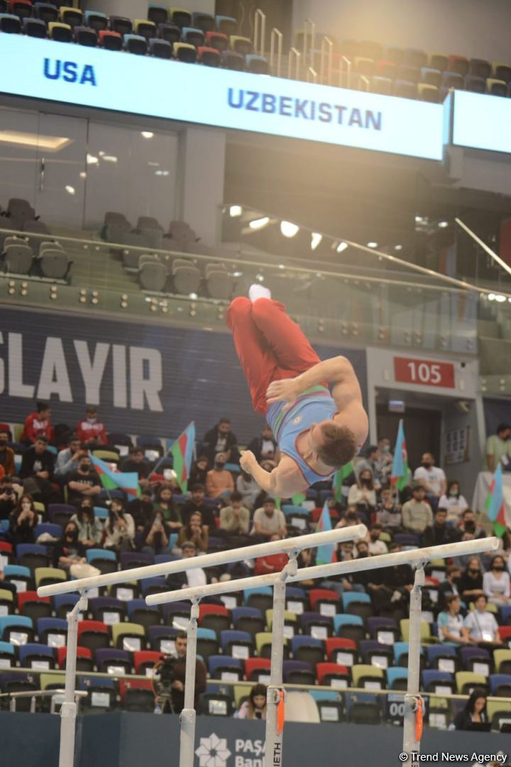 Bakıda keçirilən İdman Gimnastikası üzrə FIG Dünya Kubokunda Azərbaycan gimnastlarının nəticələri (FOTO)
