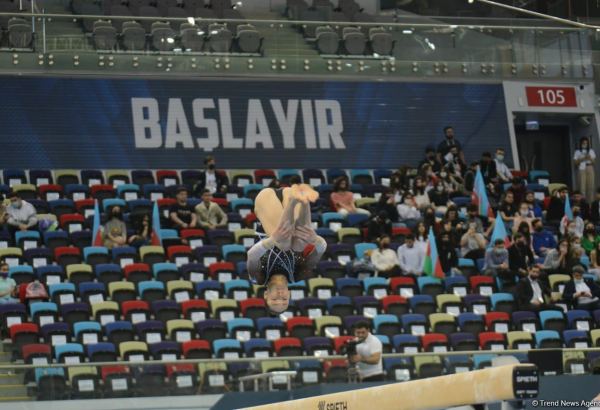 Bakıda İdman Gimnastikası üzrə Dünya Kubokunun ikinci günü start götürüb (FOTO)