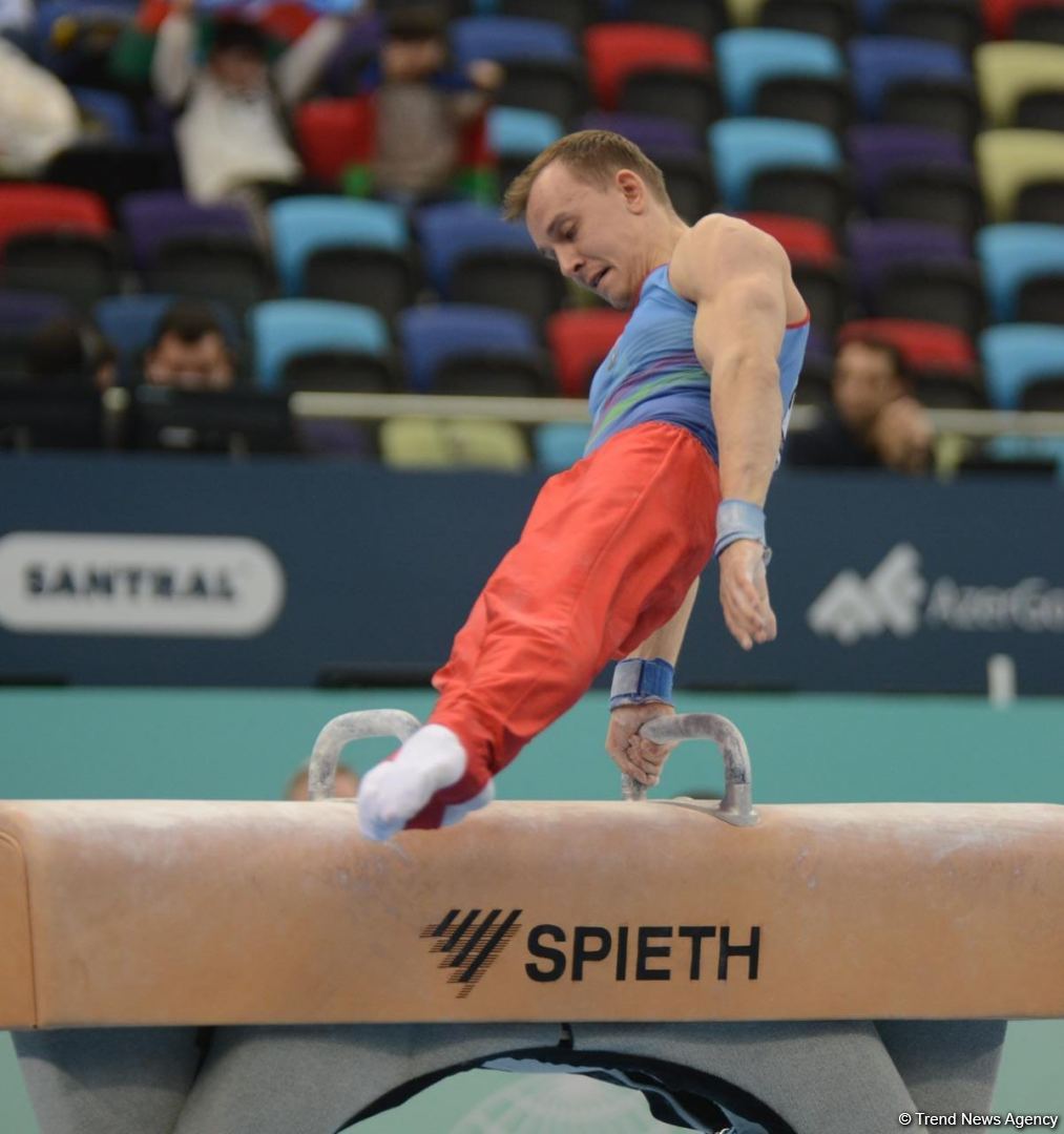Bakıda İdman Gimnastikası üzrə Dünya Kubokunda yarışların ikinci günü davam edir (FOTO)