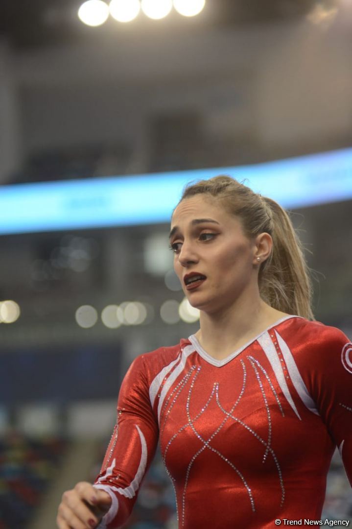 Bakıda İdman Gimnastikası üzrə Dünya Kubokunda yarışların ikinci günü davam edir (FOTO)
