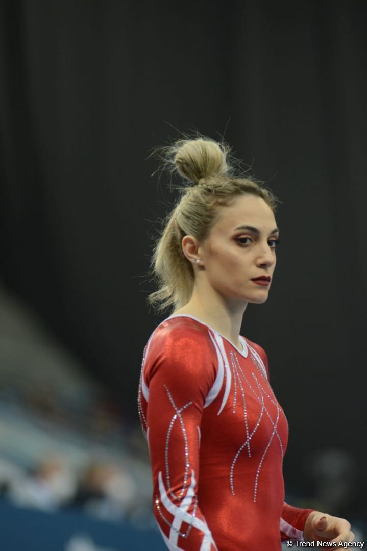 Bakıda İdman Gimnastikası üzrə Dünya Kubokunda yarışların ikinci günü davam edir (FOTO)