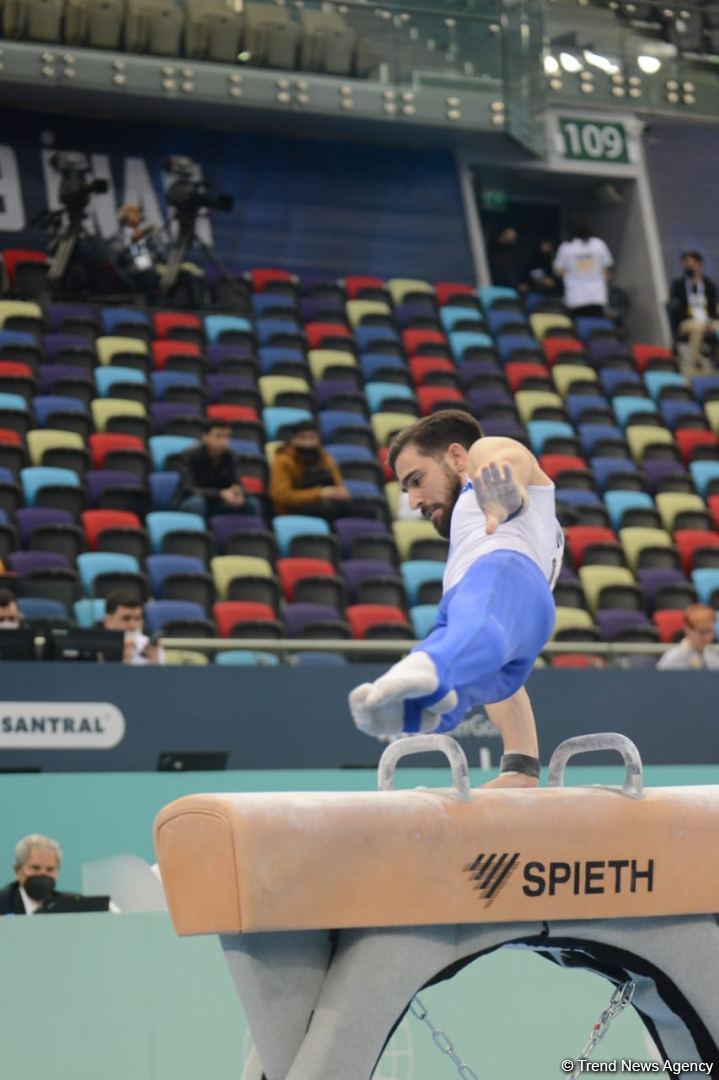 Bakıda İdman Gimnastikası üzrə Dünya Kubokunun ikinci günü start götürüb (FOTO)