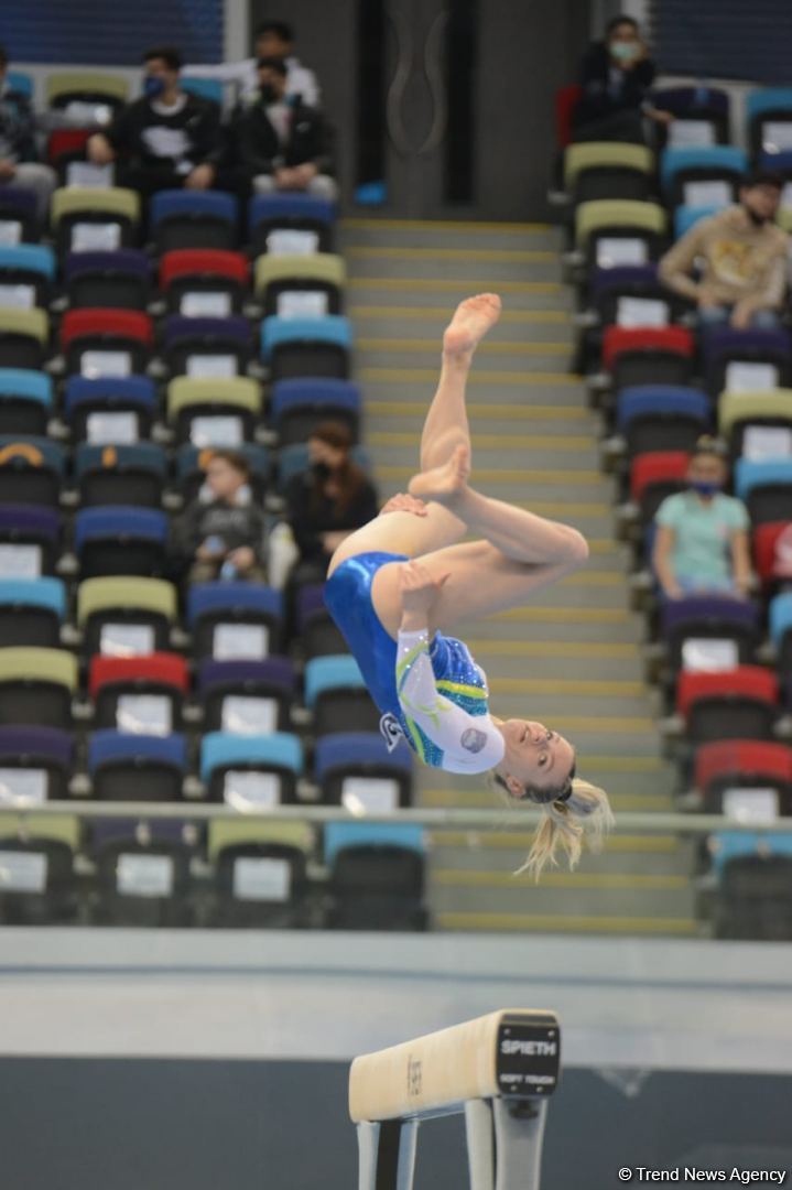 Bakıda İdman Gimnastikası üzrə Dünya Kubokunun ikinci günü start götürüb (FOTO)