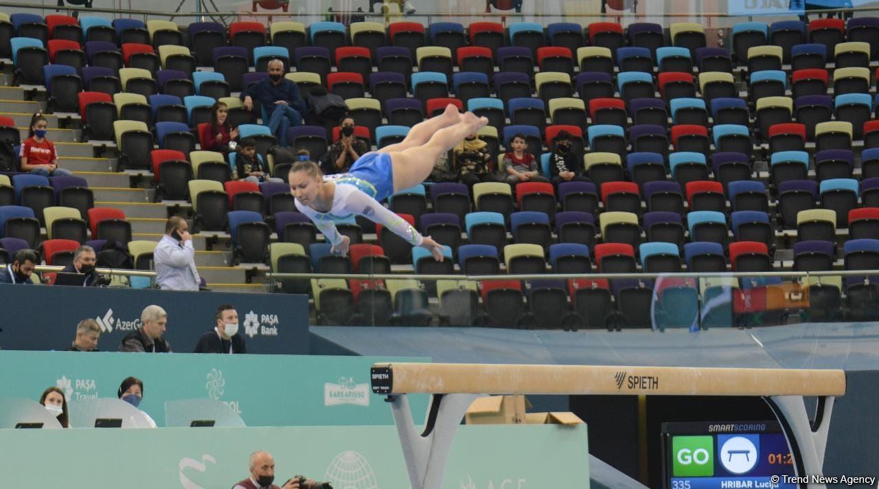 Bakıda İdman Gimnastikası üzrə Dünya Kubokunun ikinci günü start götürüb (FOTO)