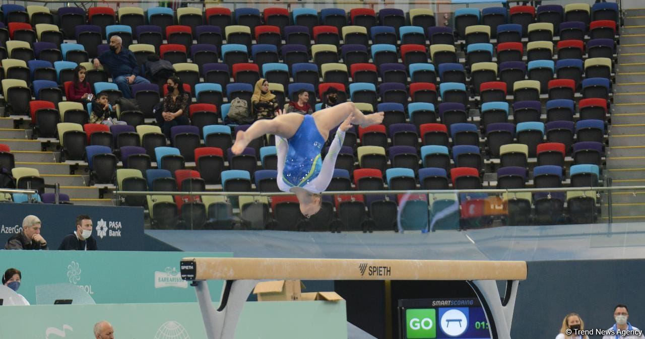 Bakıda İdman Gimnastikası üzrə Dünya Kubokunun ikinci günü start götürüb (FOTO)