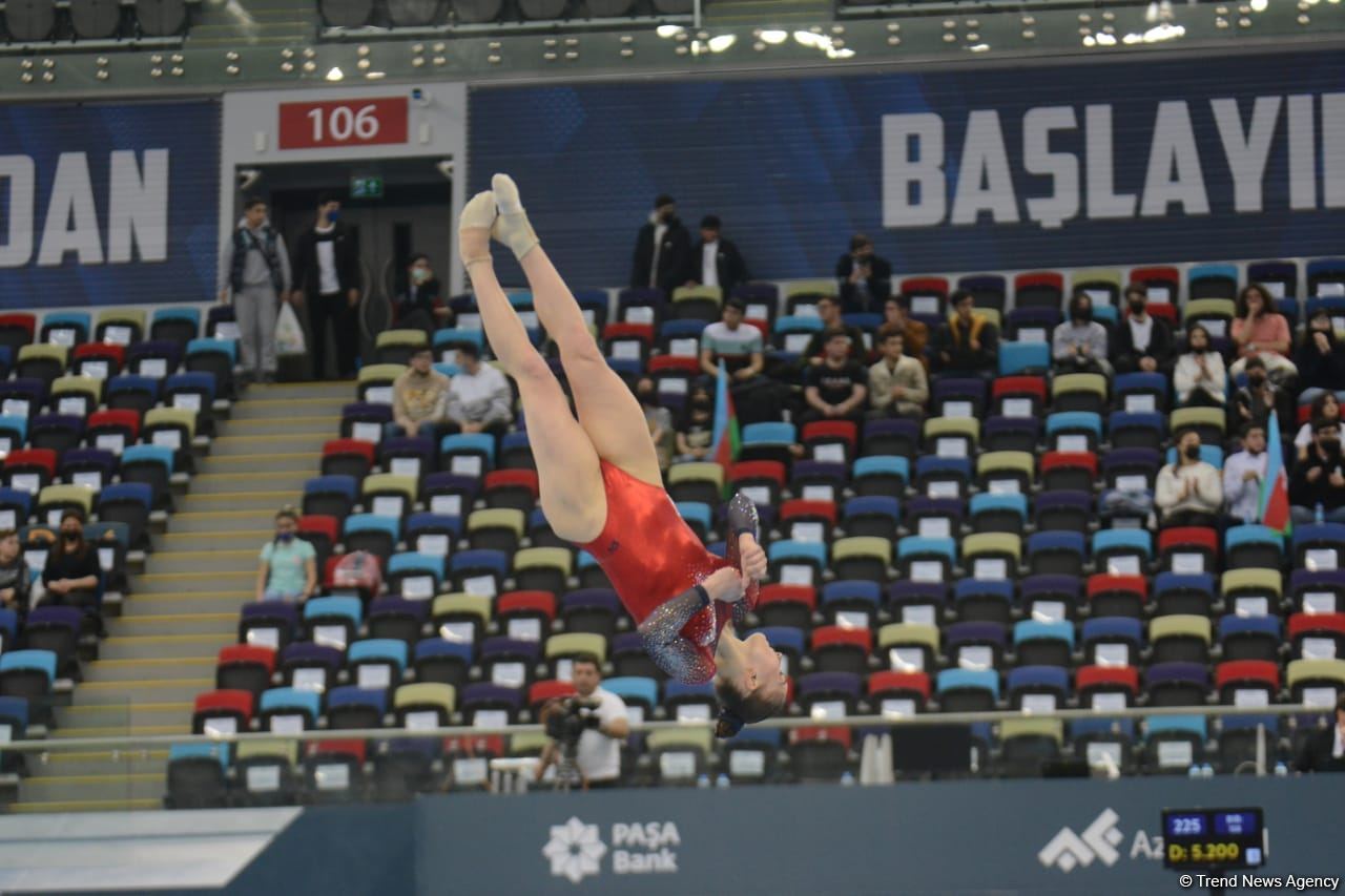 Bakıda İdman Gimnastikası üzrə Dünya Kubokunun ikinci günü start götürüb (FOTO)