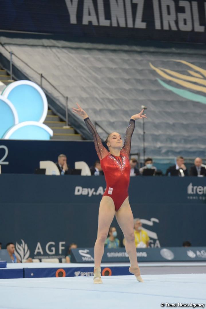 Bakıda İdman Gimnastikası üzrə Dünya Kubokunun ikinci günü start götürüb (FOTO)