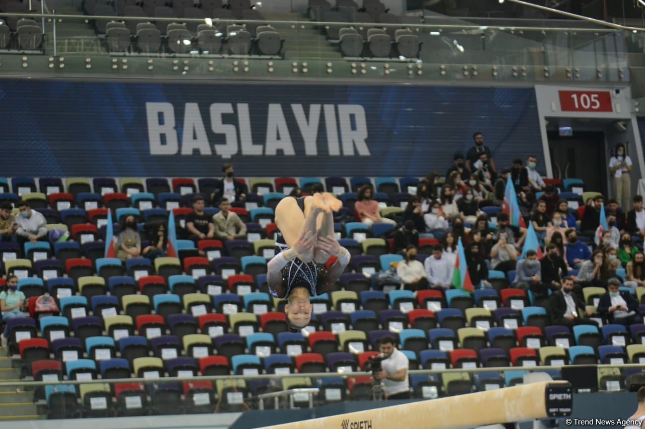 Bakıda İdman Gimnastikası üzrə Dünya Kubokunun ikinci günü start götürüb (FOTO)