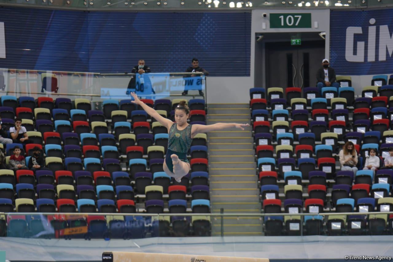 Bakıda İdman Gimnastikası üzrə Dünya Kubokunun ikinci günü start götürüb (FOTO)