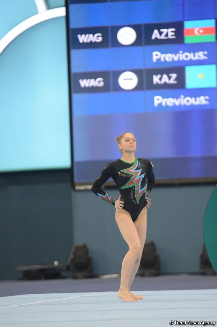 Bakıda İdman Gimnastikası üzrə Dünya Kubokunun ikinci günü start götürüb (FOTO)