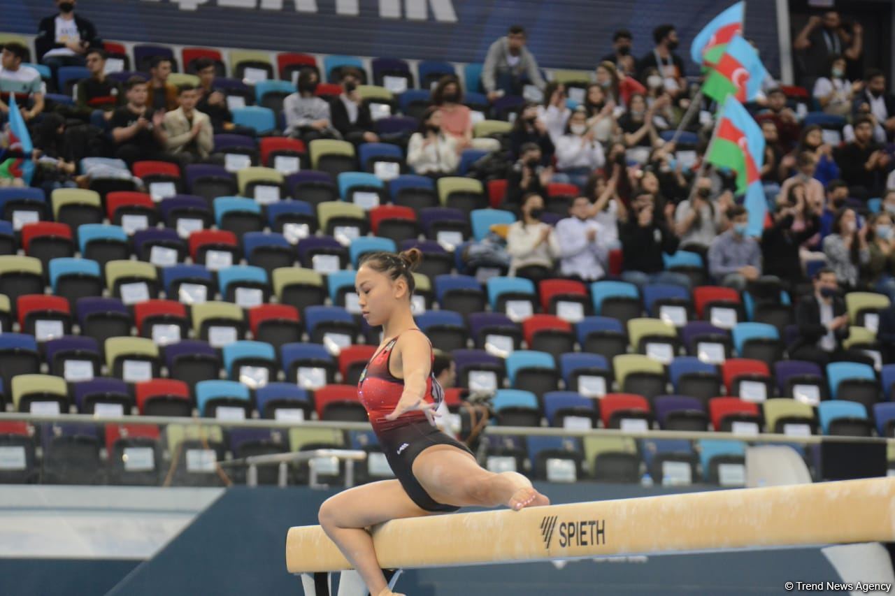 Bakıda İdman Gimnastikası üzrə Dünya Kubokunun ikinci günü start götürüb (FOTO)