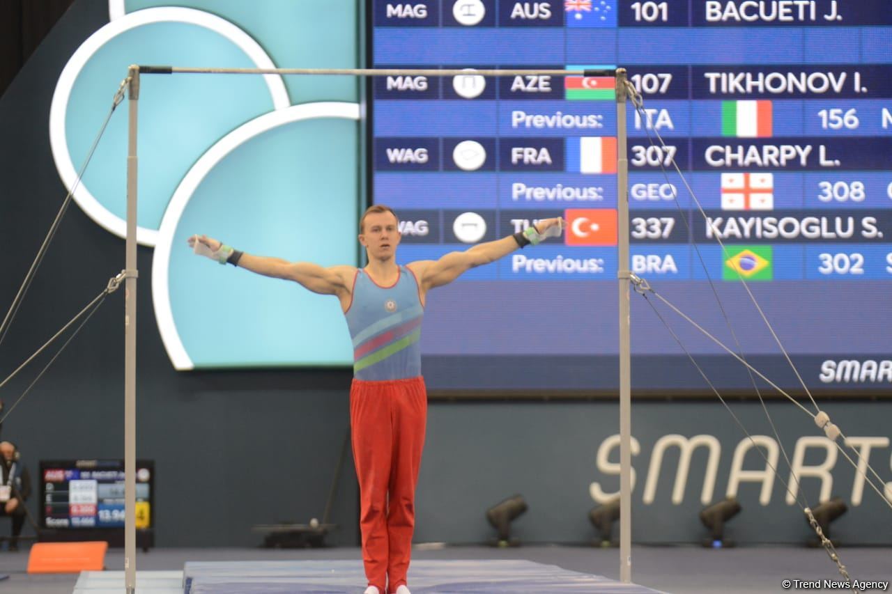 Bakıda keçirilən İdman Gimnastikası üzrə FIG Dünya Kubokunda Azərbaycan gimnastlarının nəticələri (FOTO)