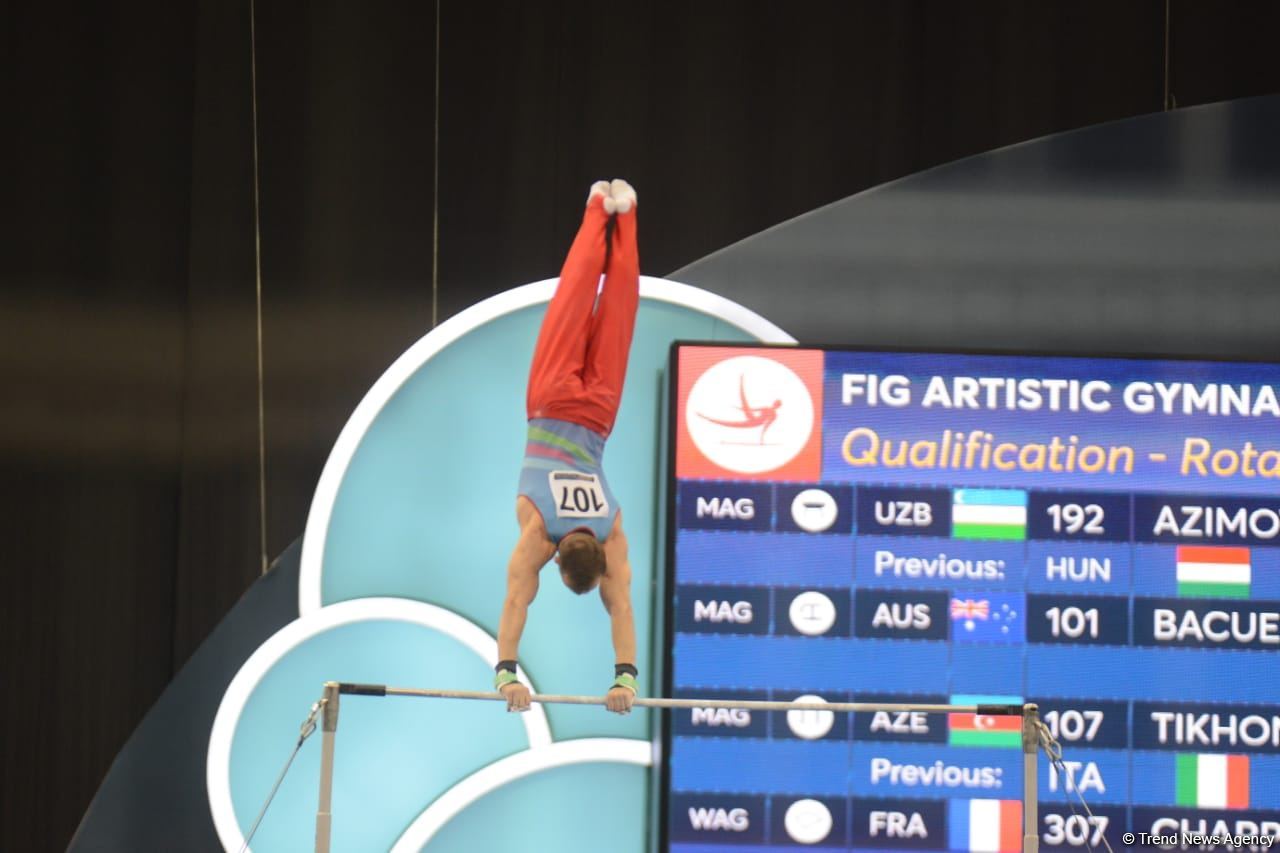 Bakıda keçirilən İdman Gimnastikası üzrə FIG Dünya Kubokunda Azərbaycan gimnastlarının nəticələri (FOTO)