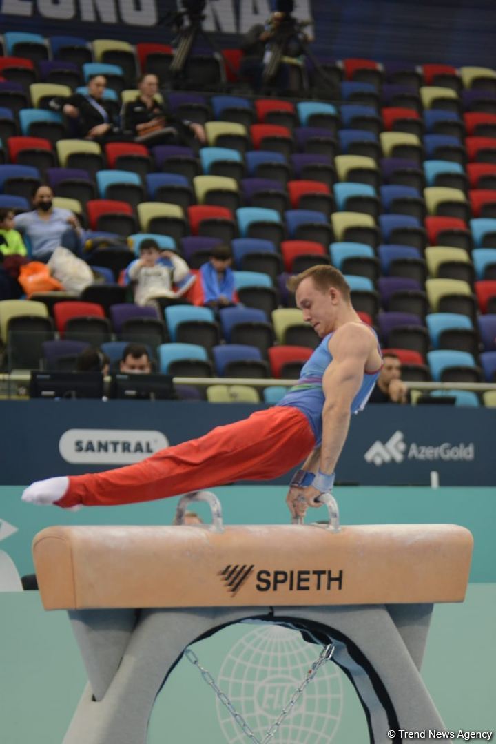 Azərbaycan gimnastı Dünya Kubokunda daha iki növdə çıxış edib (FOTO)