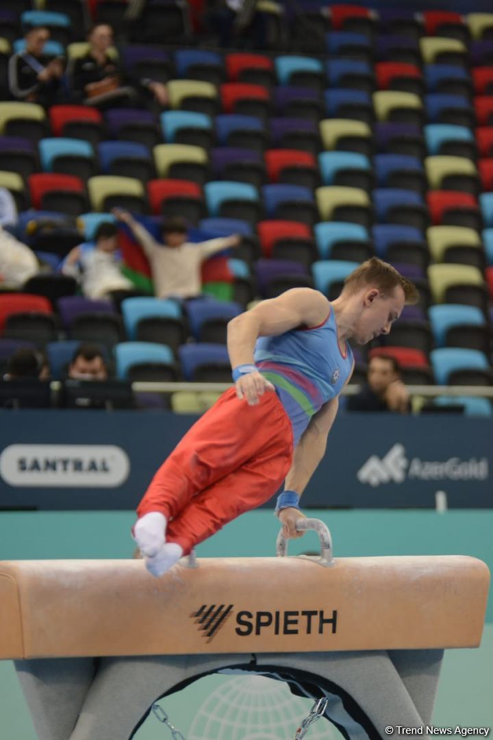 Azərbaycan gimnastı Dünya Kubokunda daha iki növdə çıxış edib (FOTO)