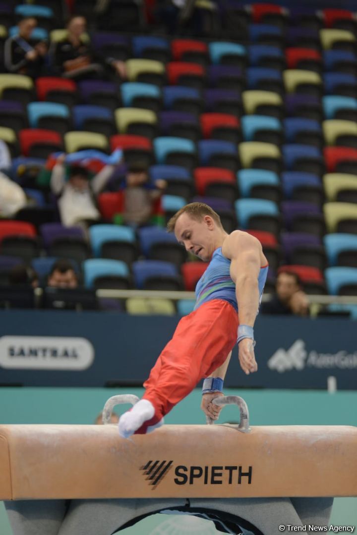 Azərbaycan gimnastı Dünya Kubokunda daha iki növdə çıxış edib (FOTO)