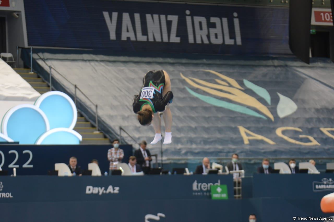 Bakıda keçirilən İdman Gimnastikası üzrə FIG Dünya Kubokunda Azərbaycan gimnastlarının nəticələri (FOTO)