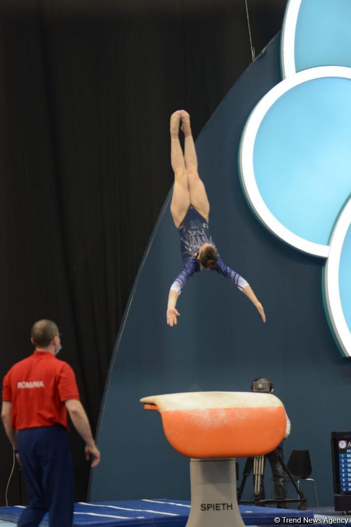 Bakıda İdman Gimnastikası üzrə Dünya Kubokunun final mərhələsi start götürüb (FOTO)