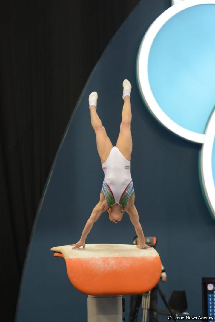 Bakıda İdman Gimnastikası üzrə Dünya Kubokunun final mərhələsi start götürüb (FOTO)